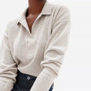 Everlane The Cashmere Polo Sweater